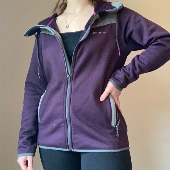 Eddie Bauer Outdoor Dark Purple Coat - Picture 3 of 8